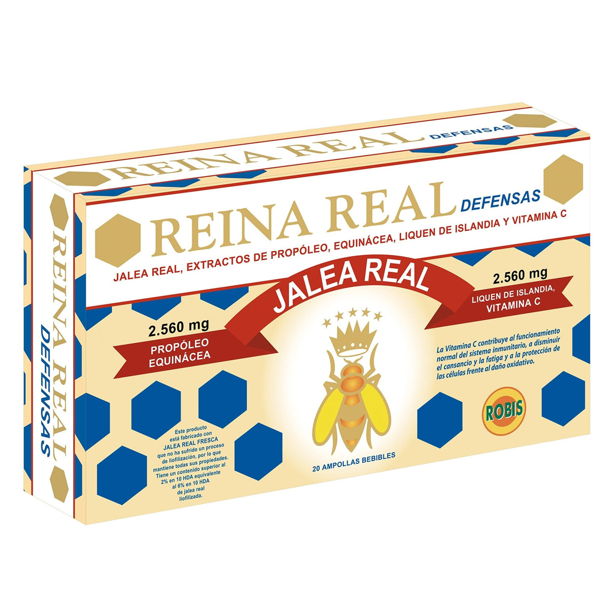 OFERTA PACK 2 Unidades REINA REAL DEFENSAS - con Jalea real y Ecuinacea - 20amp ROBIS - Dendago