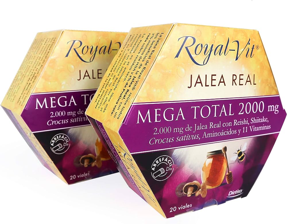OFERTA PACK 2 UNIDADES ROYAL VIT EXPERT Jalea Real+Ashwagandha SIN AZUCARES 20viales - Dendago