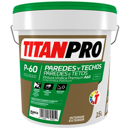 P - 60 Pintura Vinílica Premium BLANCO - Dendago