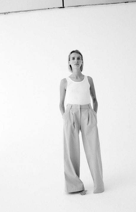 PANTALON ANCHO CAMEL AMERICAN VINTAGE 1