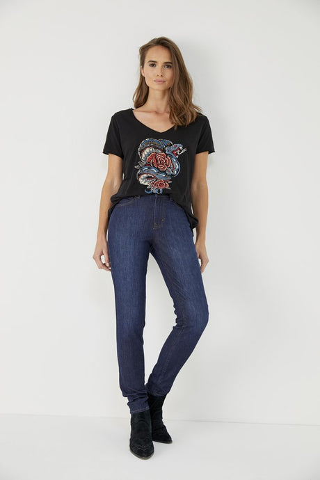 PANTALON VAQUERO AZUL AXEL FIVE JEANS - Dendago