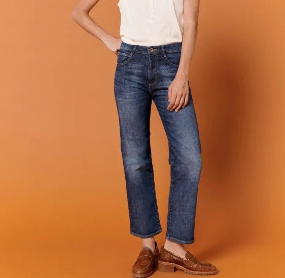 PANTALON VAQUERO MARINO SESSUN - Dendago