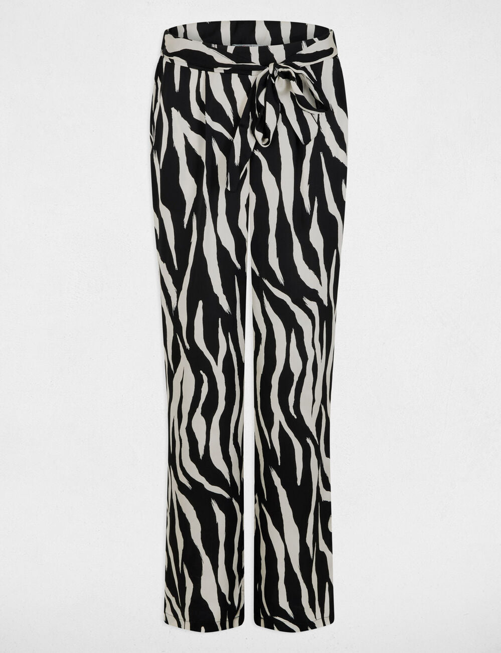 Pantalón fluido estampado multicolor Morgan