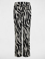 Pantalón fluido estampado multicolor Morgan