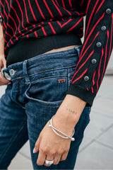 Jersey de rayas con cintura elástica Pao Stripes black Freeman T.Porter