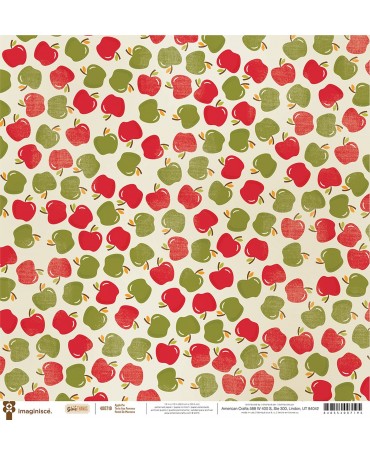PAPEL SCRAP 30x30 American Crafts Apple 1