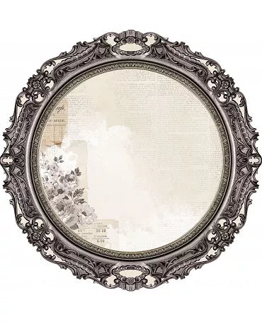 PAPEL SCRAP 30x30 Kaisercraft marco round frame 1