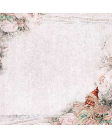 PAPEL SCRAP 30X30 KAISERCRAFT Silver bells Frosty 1