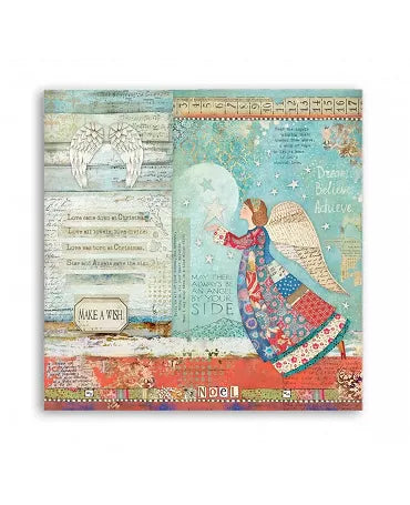 PAPEL SCRAP 30x30 Stamperia Christmas Patchwork 807 1