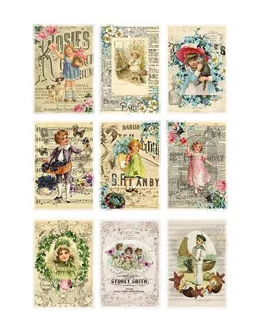 Papel Scrap A4 Reprint CARTELES ANTIGUOS 1