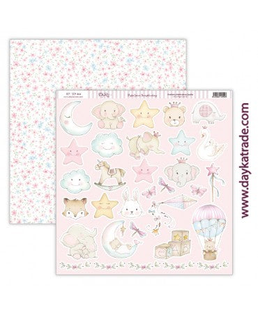 PAPEL SCRAP Dayka bebé niña "Ha nacido una estrella" 1