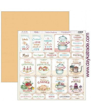 PAPEL SCRAP Dayka LA COCINA ME FASCINA 1