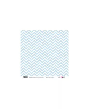 PAPEL SCRAP ESTRELLAS - RAYAS ZIG ZAG Azul Bebé 2