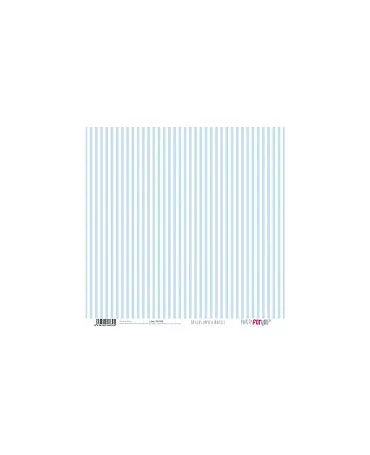 PAPEL SCRAP PUNTOS MINI - RAYAS VERTICALES Azul Bebé 2