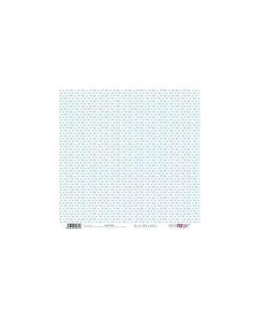 PAPEL SCRAP PUNTOS MINI - NUBES Azul Bebé 2