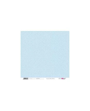 PAPEL SCRAP PUNTOS MINI - NUBES Azul Bebé 1