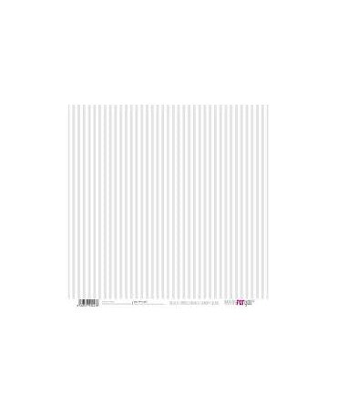 PAPEL SCRAP PUNTOS MINI - RAYAS VERTICALES Gris 1