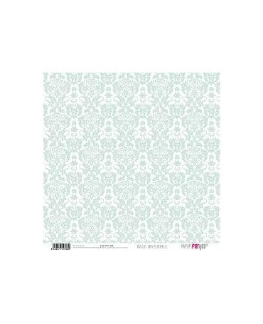 PAPEL SCRAP DAMASCO - RAYA DIAGONAL Verde Suave 1