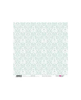 PAPEL SCRAP DAMASCO - RAYA DIAGONAL Verde Suave 1