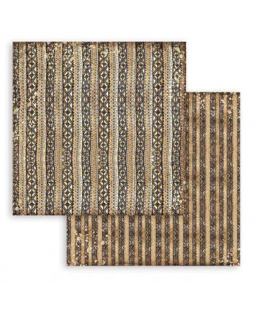 PAPEL SCRAP Stamperia SAVANA Textura Étnica 864 1