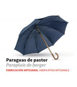 Paraguas de Pastor super resistente al viento con puño curvado 1