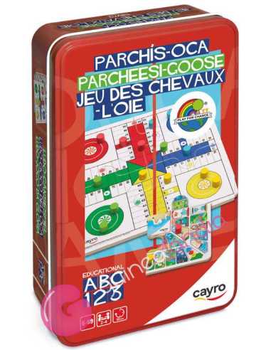 Parchís Oca Viaje Caja De Metal - Dendago