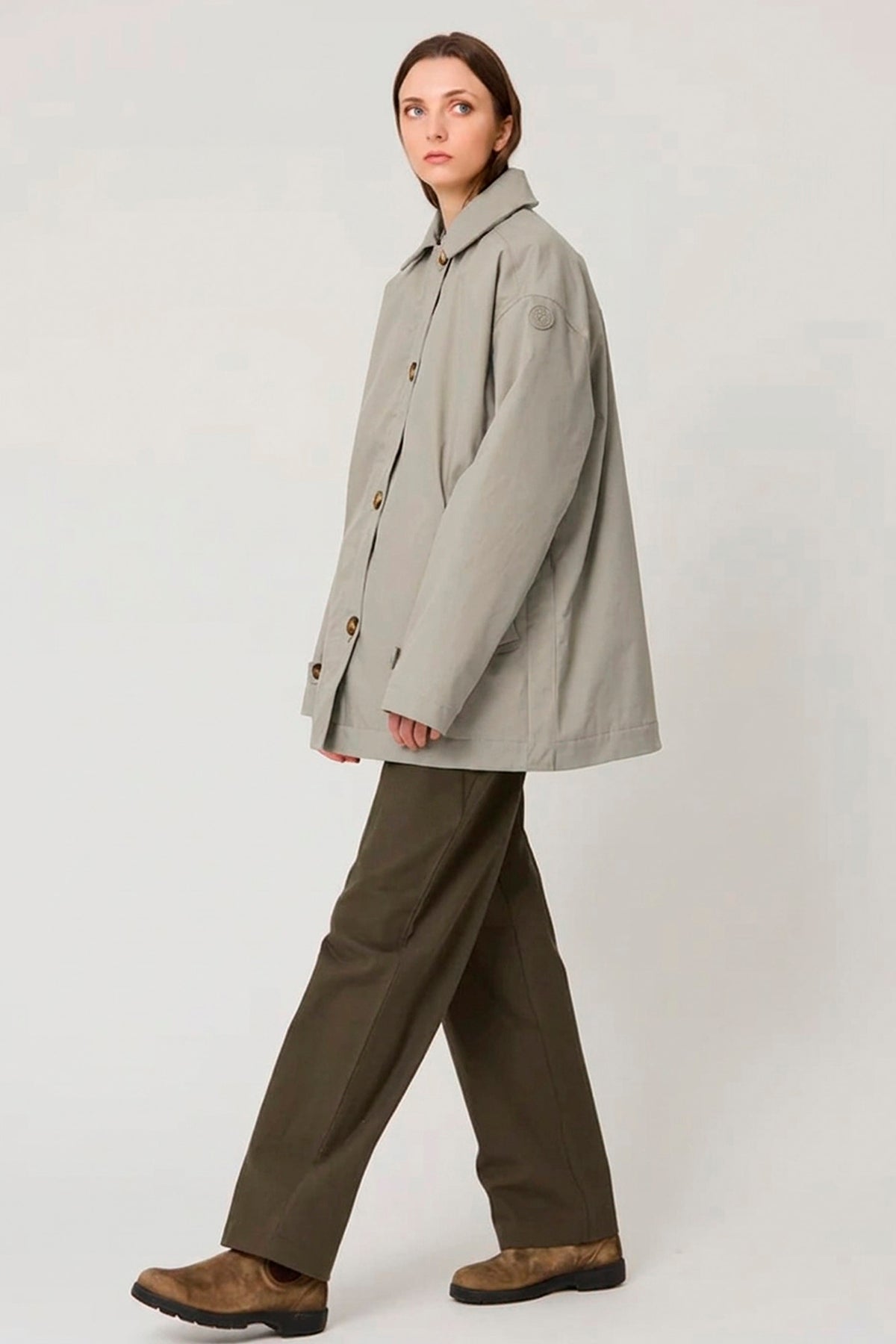TANTÄ RAINWEAR CHAQUETA ALGODON IMPERMEABLEABBY STONE GHIACCIO