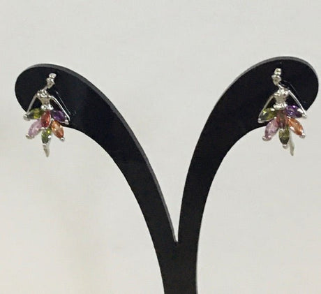Pendientes plata bailarina - Dendago
