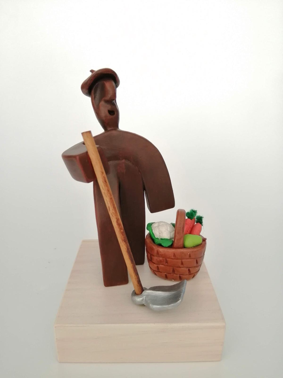 Pieza cerámica Nekazari/agricultor - Dendago