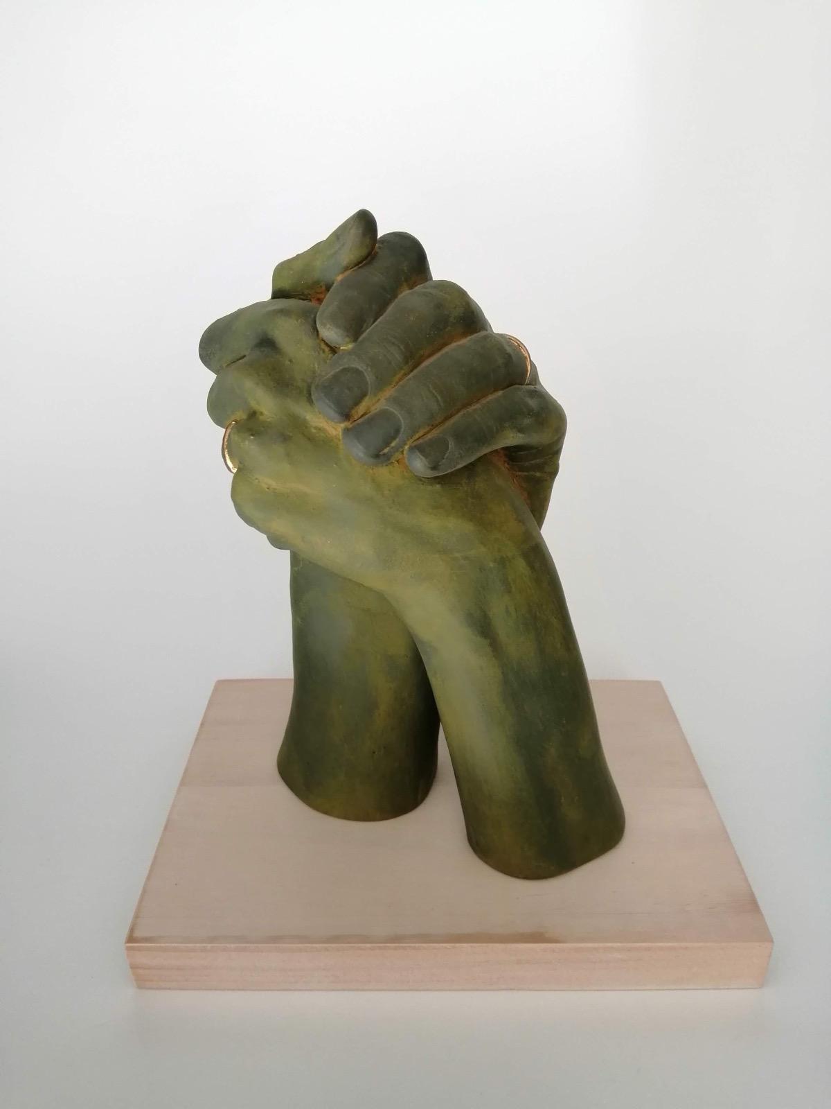 Pieza cerámica Reproducción de manos - Dendago