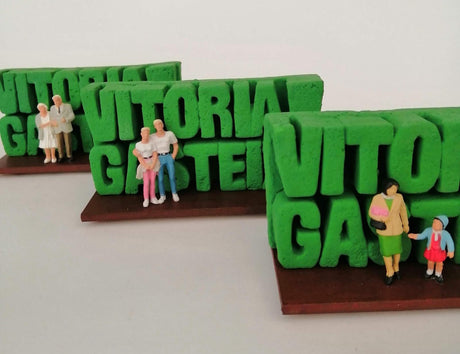 Pieza cerámica Vitoria Gasteiz green capital grande - Dendago