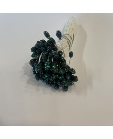 Pistilos irisados verde oscuro 1