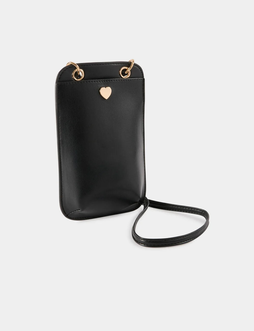 Bolso con hebilla corazón negro Morgan