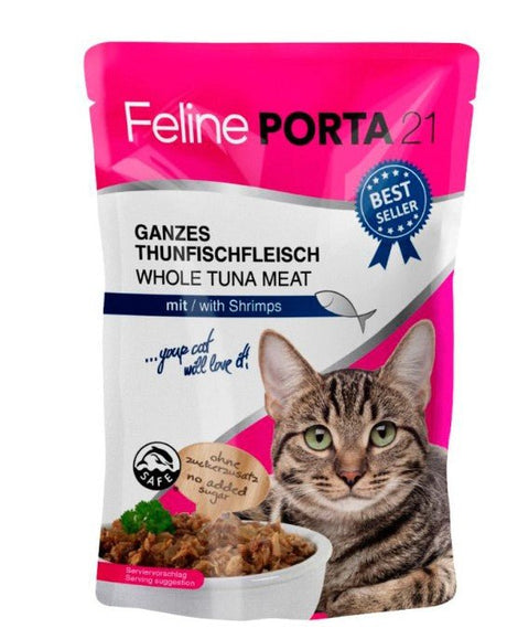 Porta21 Sobre de Atún con gambas para Gatos - Dendago