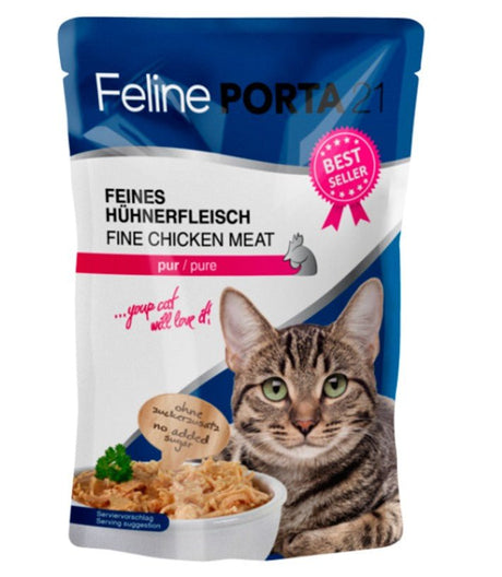 Porta21 Sobre de Pollo Trozos Enteros para Gatos - Dendago