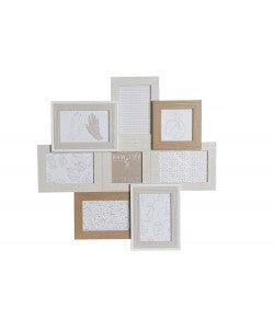 PORTAFOTOS MÚLTIPLE MADERA NATURAL 1
