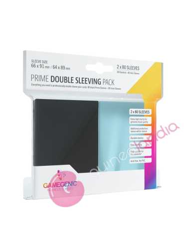 Prime Double Sleeving Pack (80) 66x91mm/64x89mm - Dendago