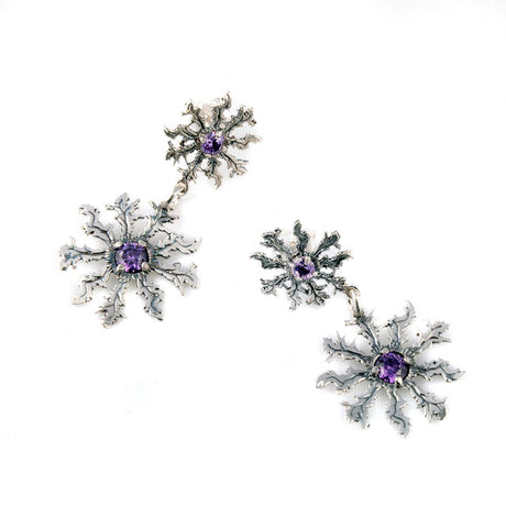 Producto vasco Eguzkilore pendientes flor del sol, pendientes de pata . - Dendago