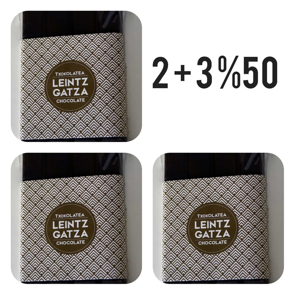 Producto Vasco oferta chocolate con Sal de Leniz 110g x 3 - Dendago