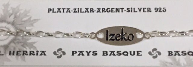 Pulsera en plata de Ley para IZEKO - Dendago