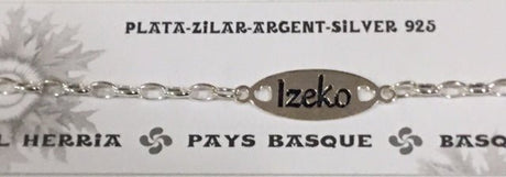 Pulsera en plata de Ley para IZEKO - Dendago