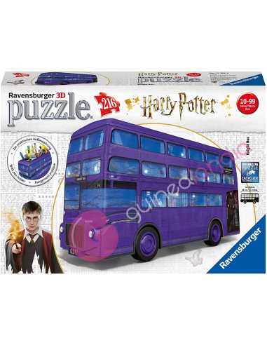 Puzzle 3D Autobús noctámbulo Harry Potter 216 piezas - Dendago