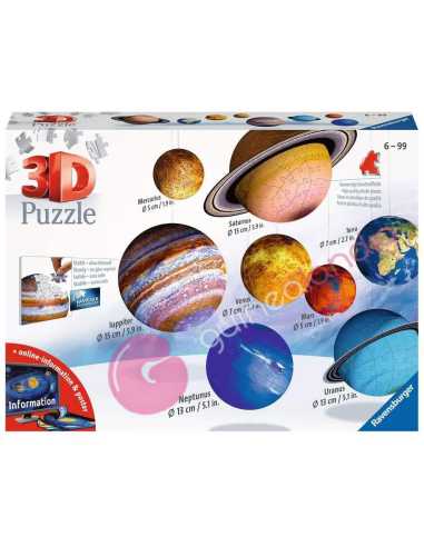 Puzzle 3D El Sistema Planetario 3D 522 Piezas - Dendago
