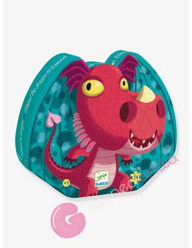 Puzzle Edmon el Dragon 24 pzs Djeco - Dendago