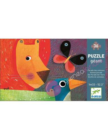 Puzzle Gigante Desfile de los animales 36 pzs Djeco - Dendago