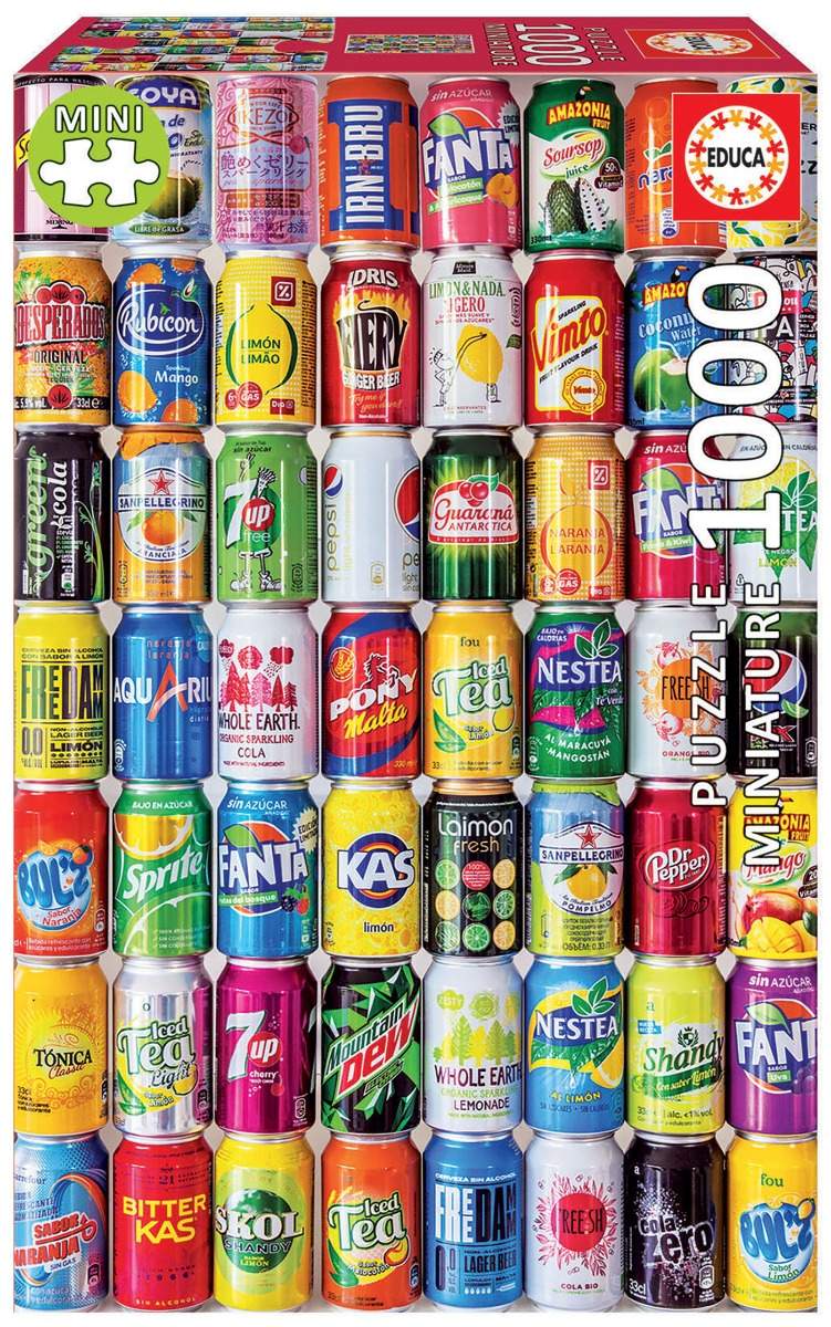 Puzzle Latas Ref.19035 EDUCA - Dendago
