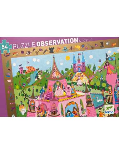 Puzzle Observación Princesas 54 piezas - Djeco - Dendago
