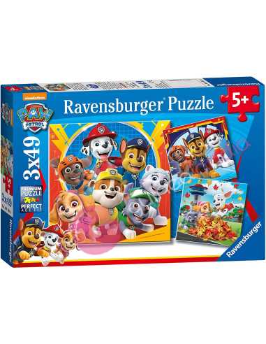 Puzzle Patrulla Canina 3x49 piezas - Dendago