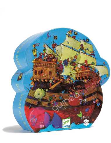 Puzzle Silueta Barco Pirata 54 pzs Djeco - Dendago