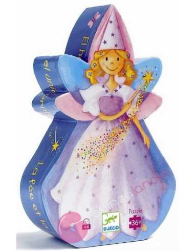 Puzzle Silueta Hada 36 pzs Djeco - Dendago